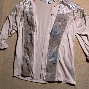 Vintage Bonnie and‎ Bill By Holly Women's Sz Med Tan Cardigan (G)